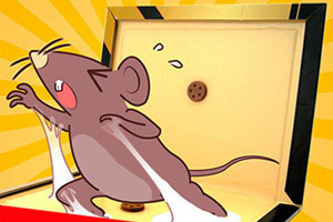 Рисунок пойманной мыши