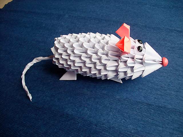 оригами мышь